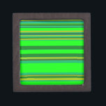 Colorful Green Stripe Customized Designer Pattern Gift Box<br><div class="desc">Colorful Green Stripe Customized Designer Pattern</div>
