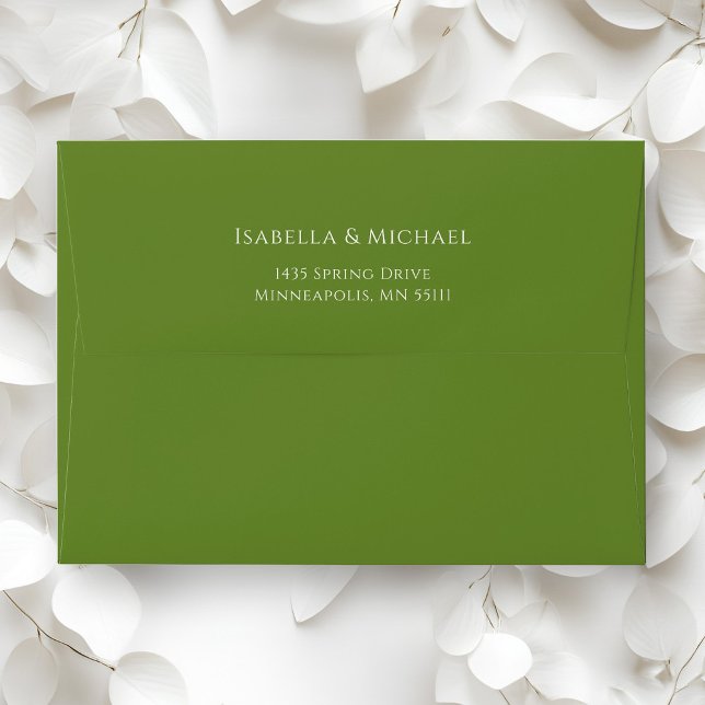 Colorful Green Wedding Envelope (Colorful Green Wedding Envelope)