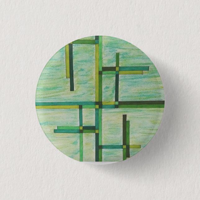 Colorful Greens Button (Front)