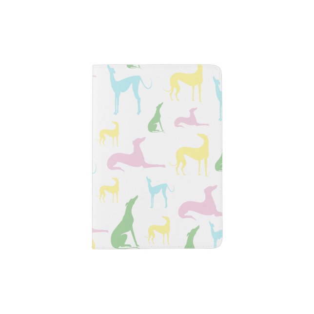 Colorful Greyhound Passport Cover (Front)