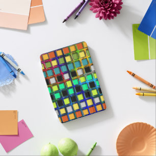 Colorful Grid-Tiled by Shirley Taylor iPad Mini Cover