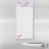 Colorful Grocery List for Writers Magnetic Notepad (In Situ)