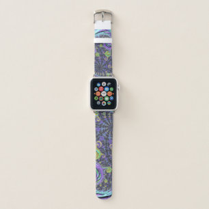 Colorful Groovy Boho Hippie Funky Abstract Fractal Apple Watch Band