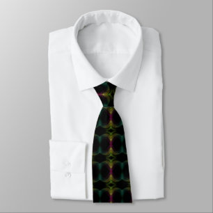 Colorful Groovy Psychedelic Pattern Abstract Art Neck Tie