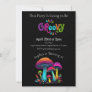 Colorful Groovy Retro Birthday Invitation