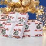 Colorful Groovy Retro Disco Christmas Wrapping Paper<br><div class="desc">A groovy retro Christmas wrapping paper featuring a fun and festive design that says,  "'Tis the Season" and features a bright and groovy disco ball.</div>