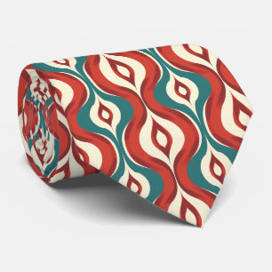 Colorful Groovy Retro Neck Tie