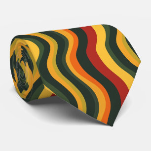 Colorful Groovy Retro Neck Tie