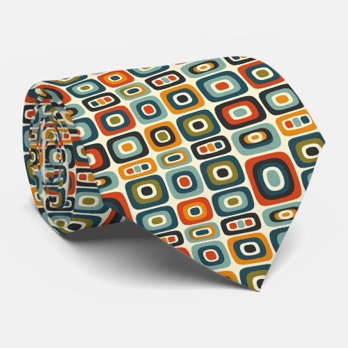 Colorful Groovy Retro Neck Tie