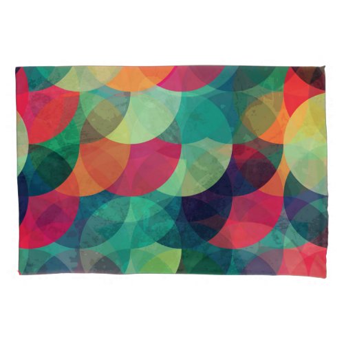 Colorful Grunge Circle Seamless Pattern Pillow Case