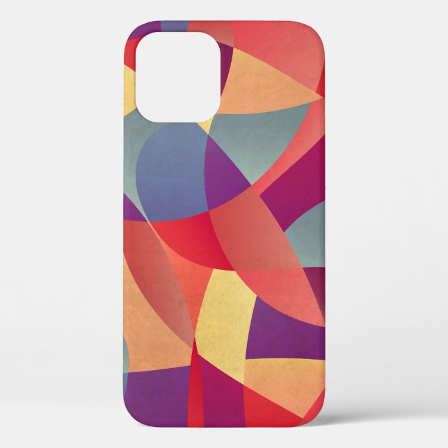 Colorful Grunge: Geometric Triangles Background Case-Mate iPhone Case (Back)