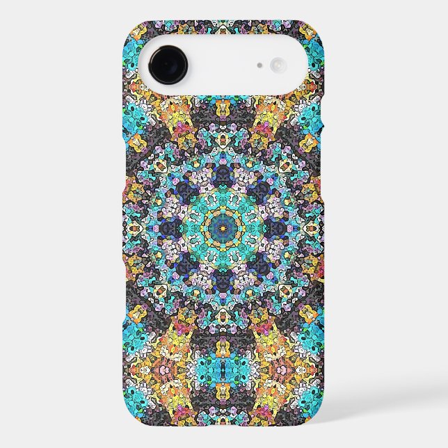 Colorful Grunge Mandala Case-Mate iPhone Case (Back)