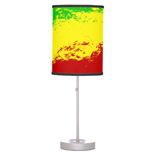 Colorful Grunge Reggea Background Table Lamp