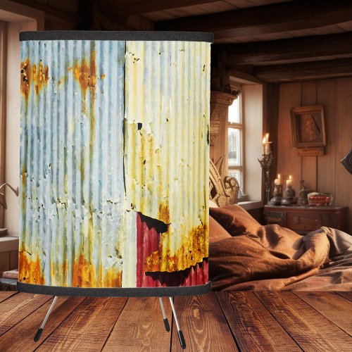 Colorful Grunge Rusted Metal Design Lamp