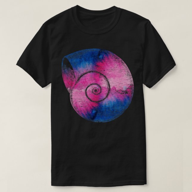 Colorful Grunge Snail  T-Shirt (Design Front)