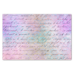 Colorful Grunge Vintage Calligraphy Tissue Paper