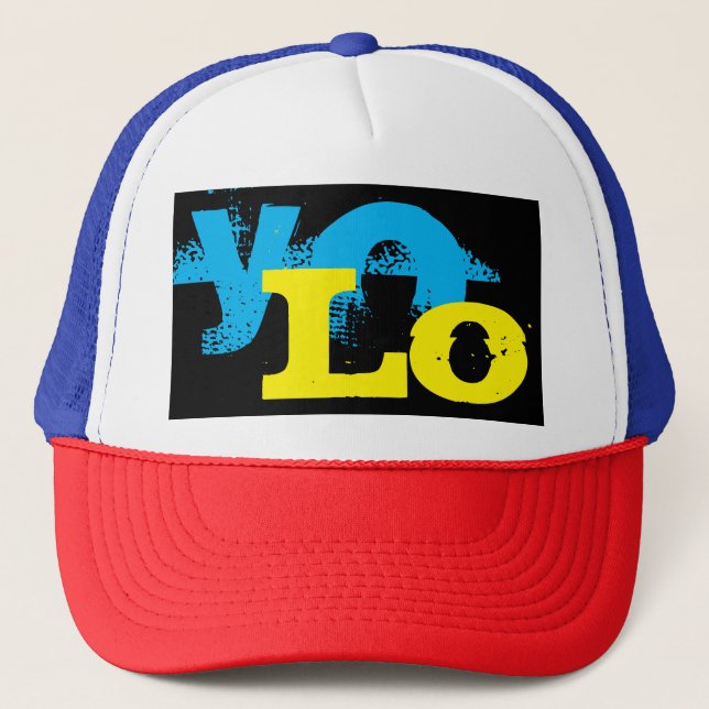 colorful grunge YOLO lettering | Trucker Hat (Front)
