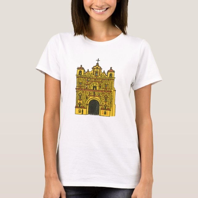 Colorful Guatemalan Church  T-Shirt (Front)