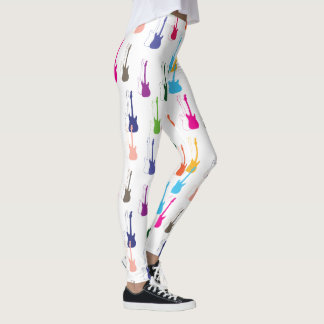 COLORFUL GUITAR PATTERN LEGGINGS