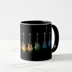 Colorful Guitar Player Music Lover Mug