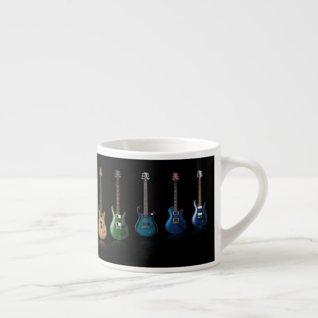 Colorful Guitar Player Music Lover Mug (Right)