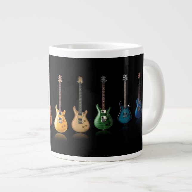 Colorful Guitar Player Music Lover Mug (Front Right)