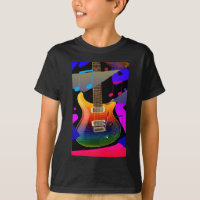 Colorful Guitar - Rock On! T-Shirt