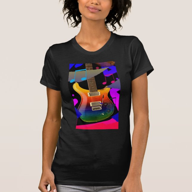 Colorful Guitar - Rock On! T-Shirt (Front)