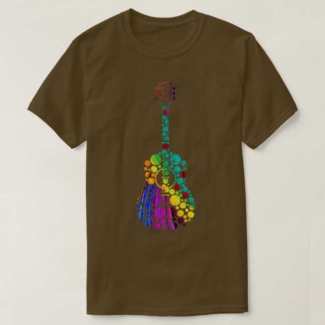 Colorful Guitar T-Shirt (Design Front)