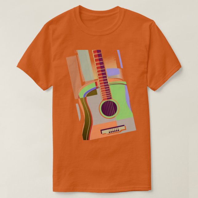Colorful Guitar T-Shirt (Design Front)