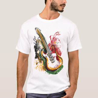 Colorful Guitar Vibes T-Shirt