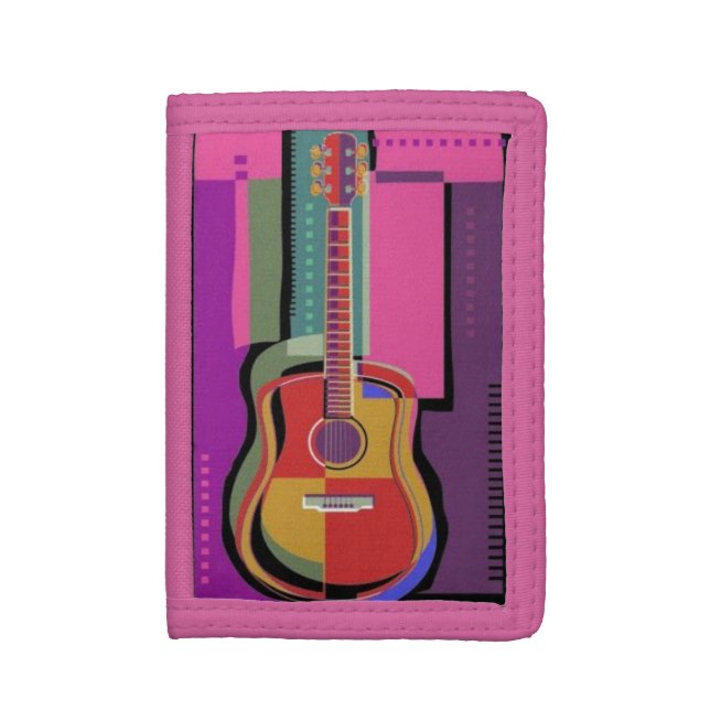 Colorful Guitar Wallet (Front Vertical)