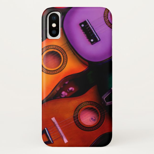 Colorful Guitars Case-Mate iPhone Case (Back)