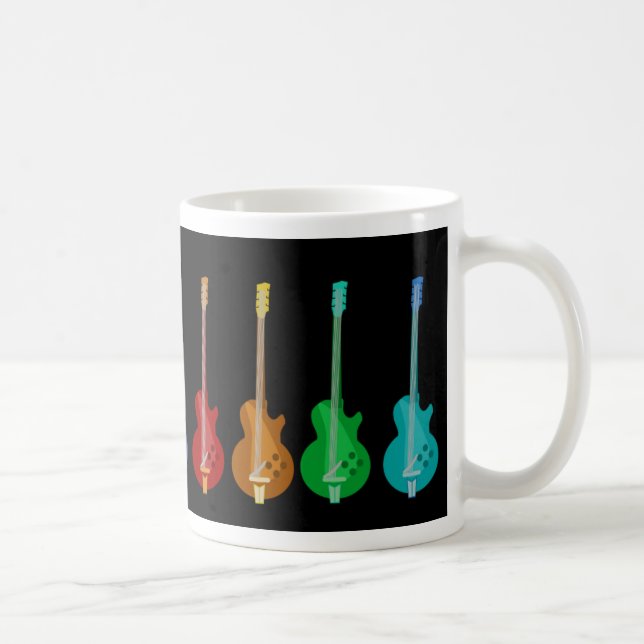 Colorful Guitars Coffee Mug (Right)