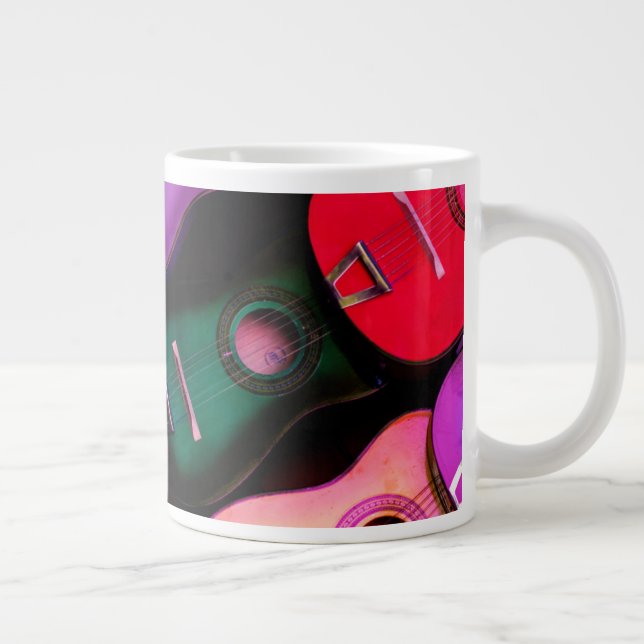Colorful Guitars Giant Coffee Mug (Right)