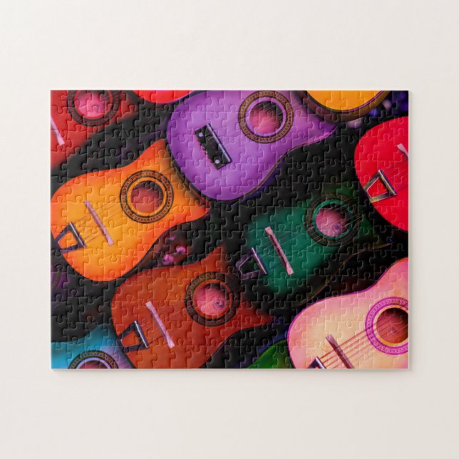 Colorful Guitars Jigsaw Puzzle (Horizontal)