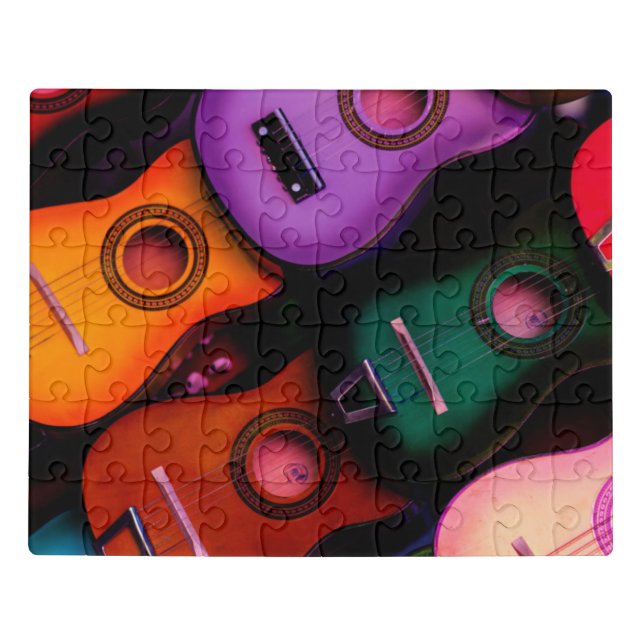 Colorful Guitars Jigsaw Puzzle (Puzzle Horizontal)