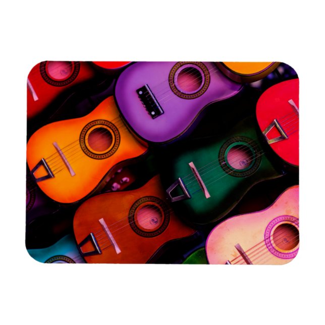 Colorful Guitars Magnet (Horizontal)