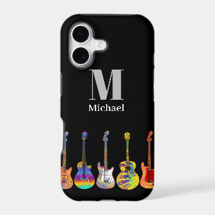 Colorful Guitars Monogram iPhone 17 Case