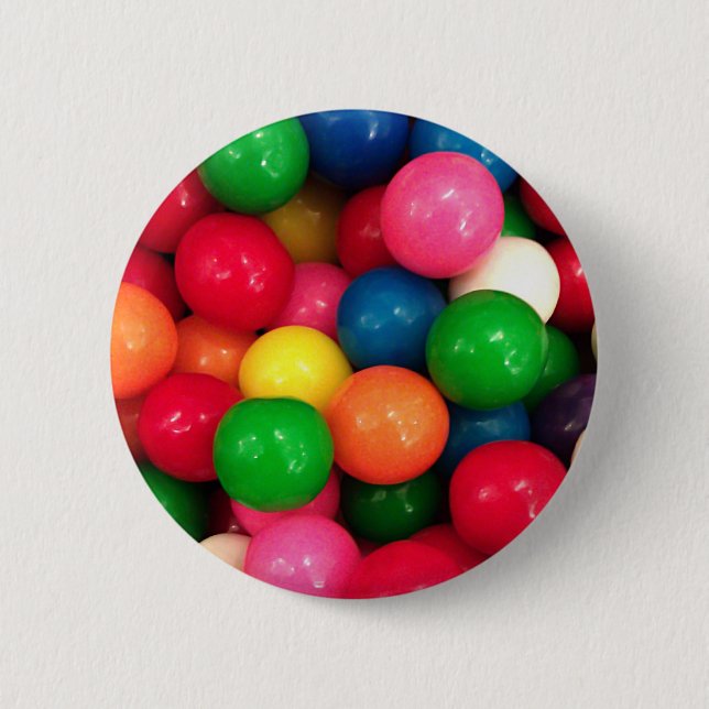 Colorful Gum Ball Candy Button (Front)