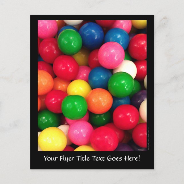 Colorful Gum Ball Candy Flyer (Front)