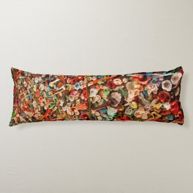 Colorful Gum Wall  Body Pillow (Front)