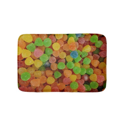 Colorful Gumdrops Candy Bath Mat