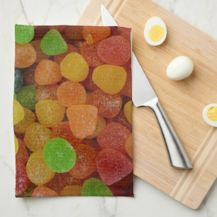Colorful Gumdrops Candy Kitchen Towel