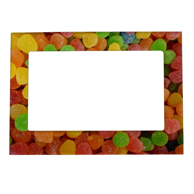 Colorful Gumdrops Candy Magnetic Frame (Front)