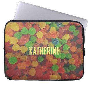 Colorful Gumdrops Candy Personalised Quirky Laptop Sleeve