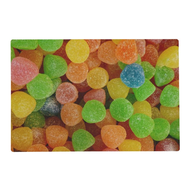 Colorful Gumdrops Candy Placemat (Front)