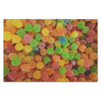 Colorful Gumdrops Candy Tissue Paper by MissMatching at Zazzle