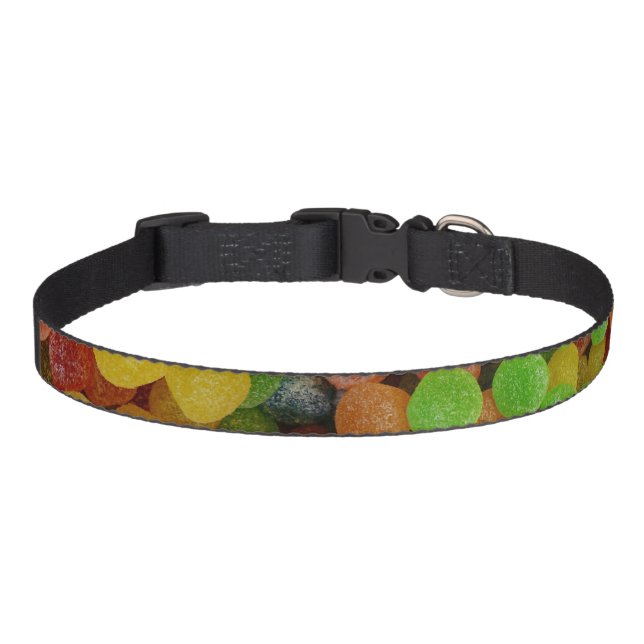 Colorful Gumdrops Quirky Pet Collar (Front)