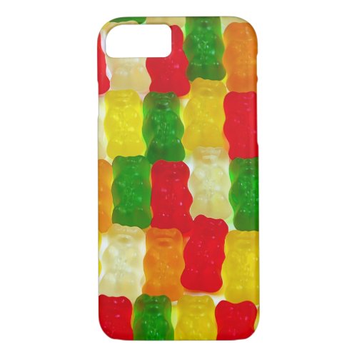 Colorful gummi bear candy iPhone 87 case